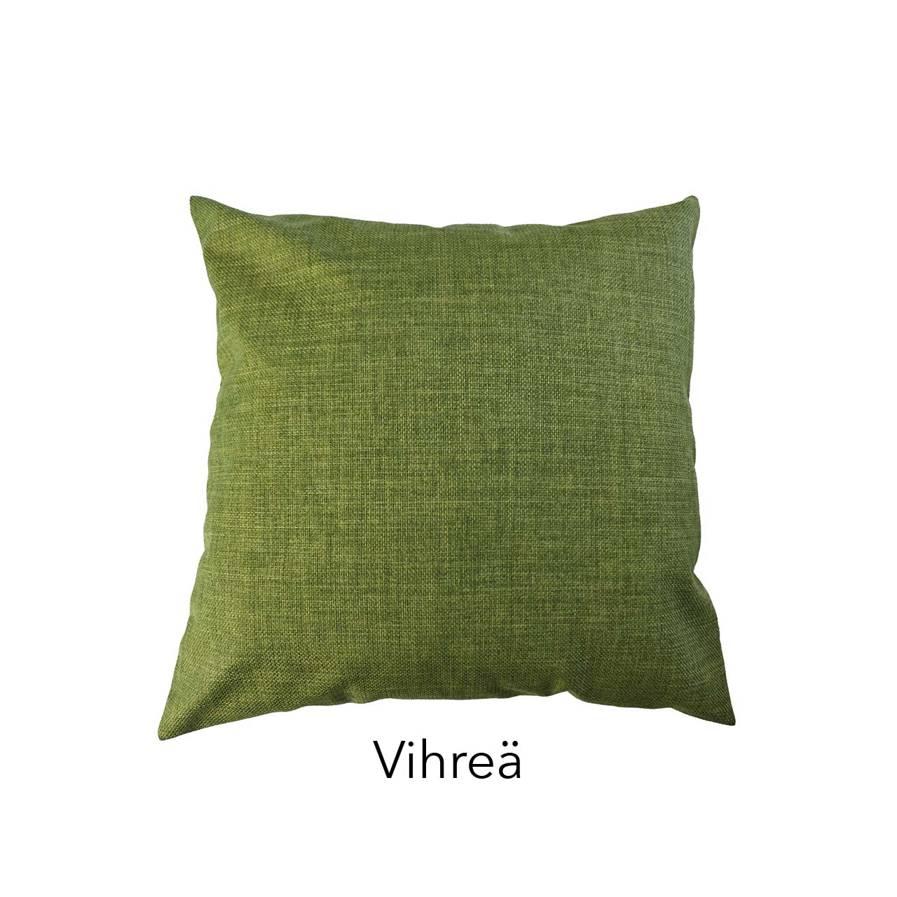 Kaarina koristetyynynpäällinen vihreä.